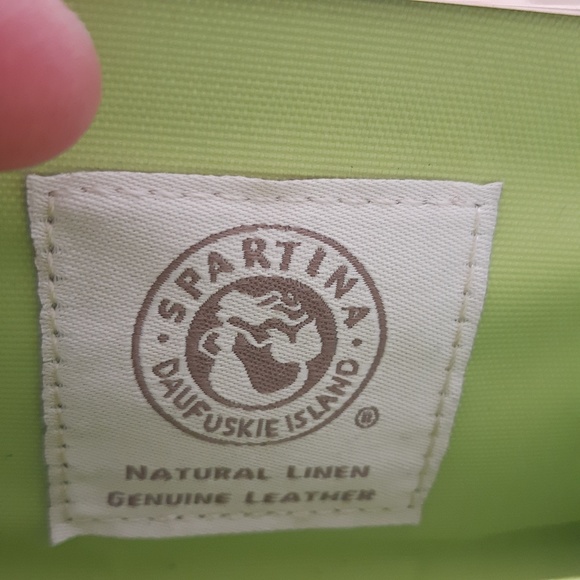 Spartina Natural Linen and Leather Wallet - Picture 2 of 5